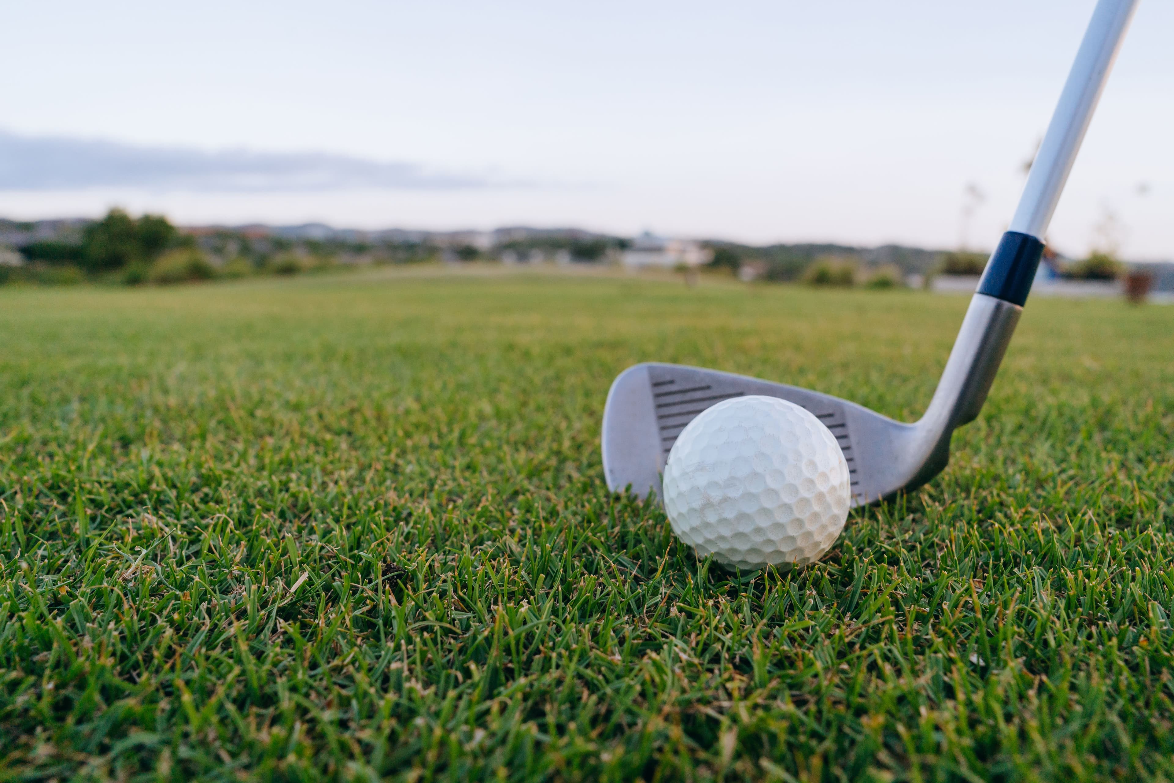 Golf swing under evaluator review
